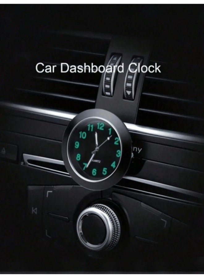 This analog car clock, with its attractive black design, is a distinctive addition to your car's interior accessories and decor. - Image 2
